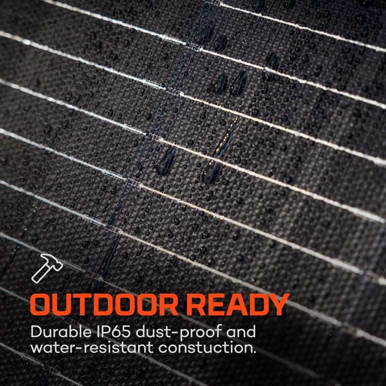 Outdoor ready — IP65 dust-proof and water-resistant