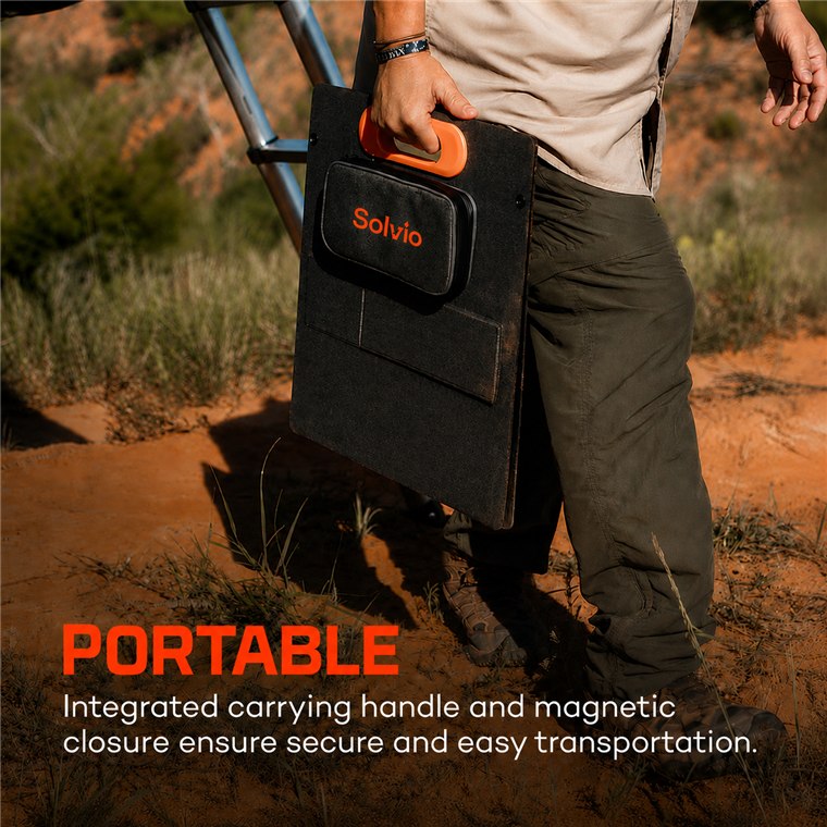 Portable — integrated carrying handle and magnetic closure