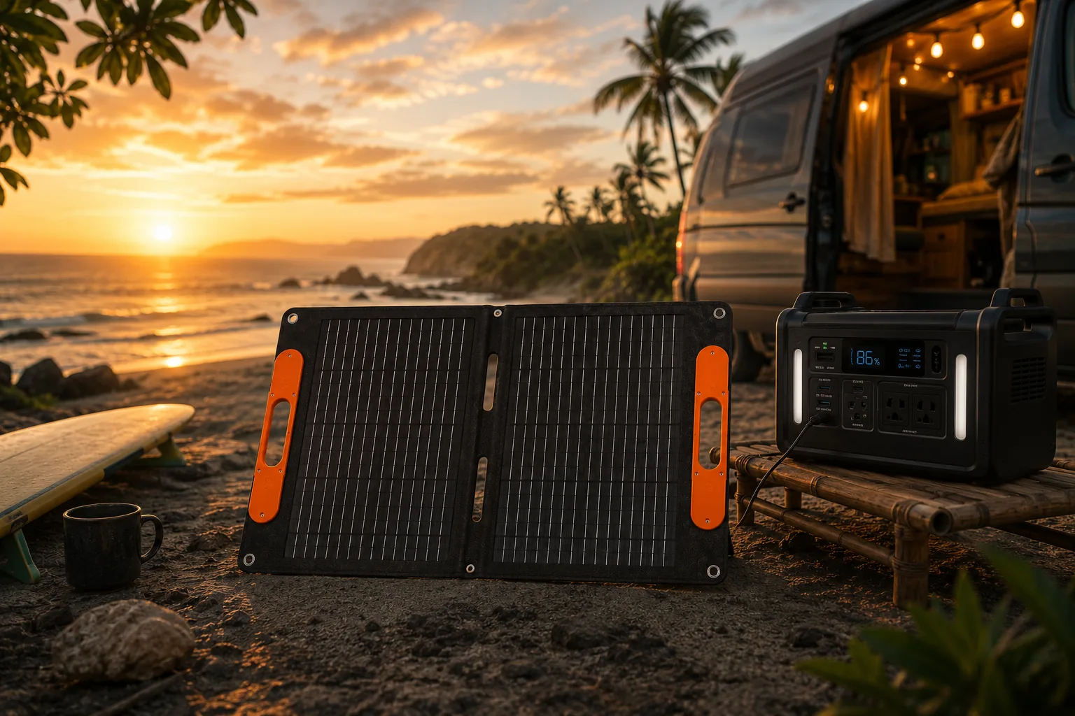 Solvio 60W Portable Panel portable design
