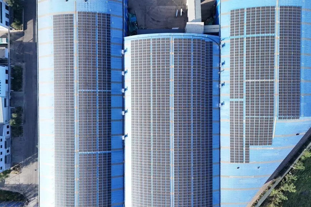 Curved coal shed rooftop — Yulin, Shaanxi